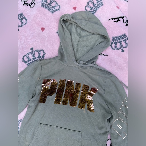 PINK Victoria’s Secret Bling Hoodie - Picture 2 of 7
